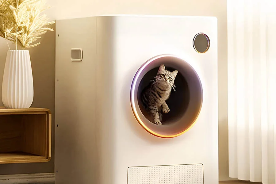 automatic scooping litter box