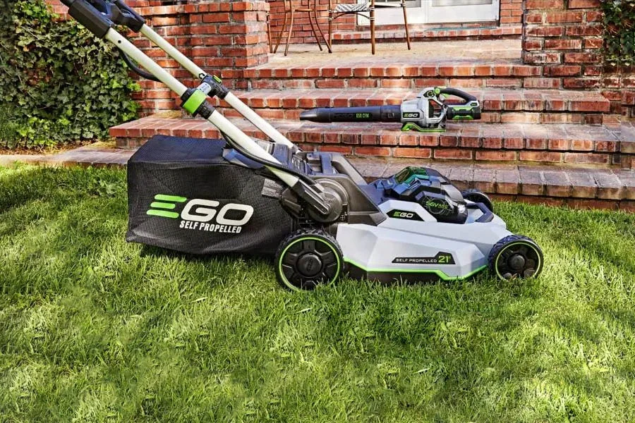 battery powered electric lawn mowers
